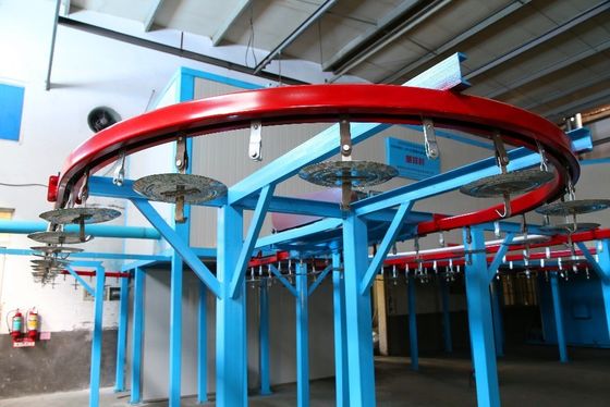Hoge efficiëntie automatische poedercoatingslijn Eco-vriendelijke poedercoatingsconveyorsystemen