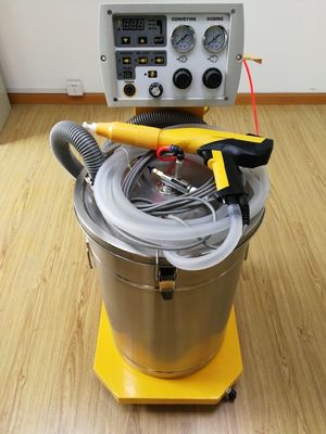 Fabriek voor het vervaardigen van poedercoatings met automatische spinnmachine voor het spinnen van poeder