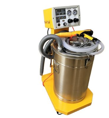 Elektrostatische poedercoatingsmachine voor het coachen van staalsubstraten