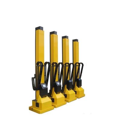 Automatische assemblagelijn met een elektrostatische poederbespuitmachine