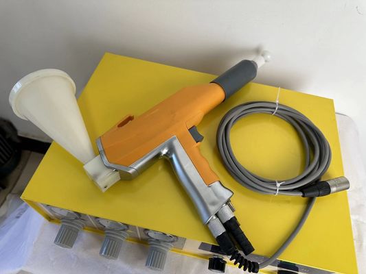 Laag onderhoudskosten Mini draagbare metaalpoederverfmachine met kleine hopper
